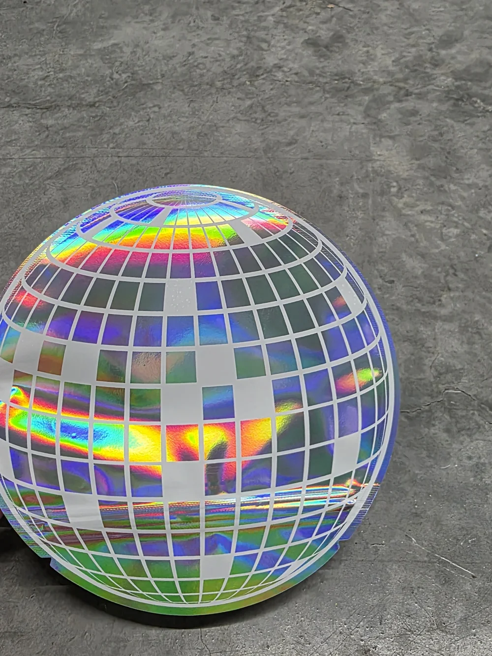 Iridescent Disco Mirror Ball Zip Goody/Treat Bags